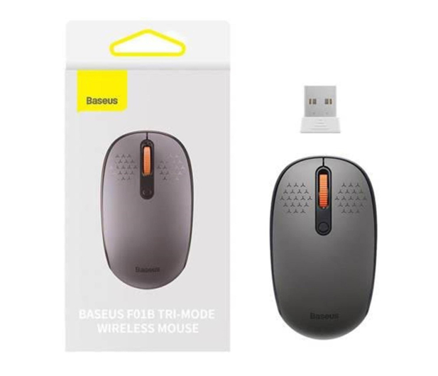 BASEUS F01B Tri-Mode Wireless Mouse Frosted Gray - 1327073 - zdjęcie 5